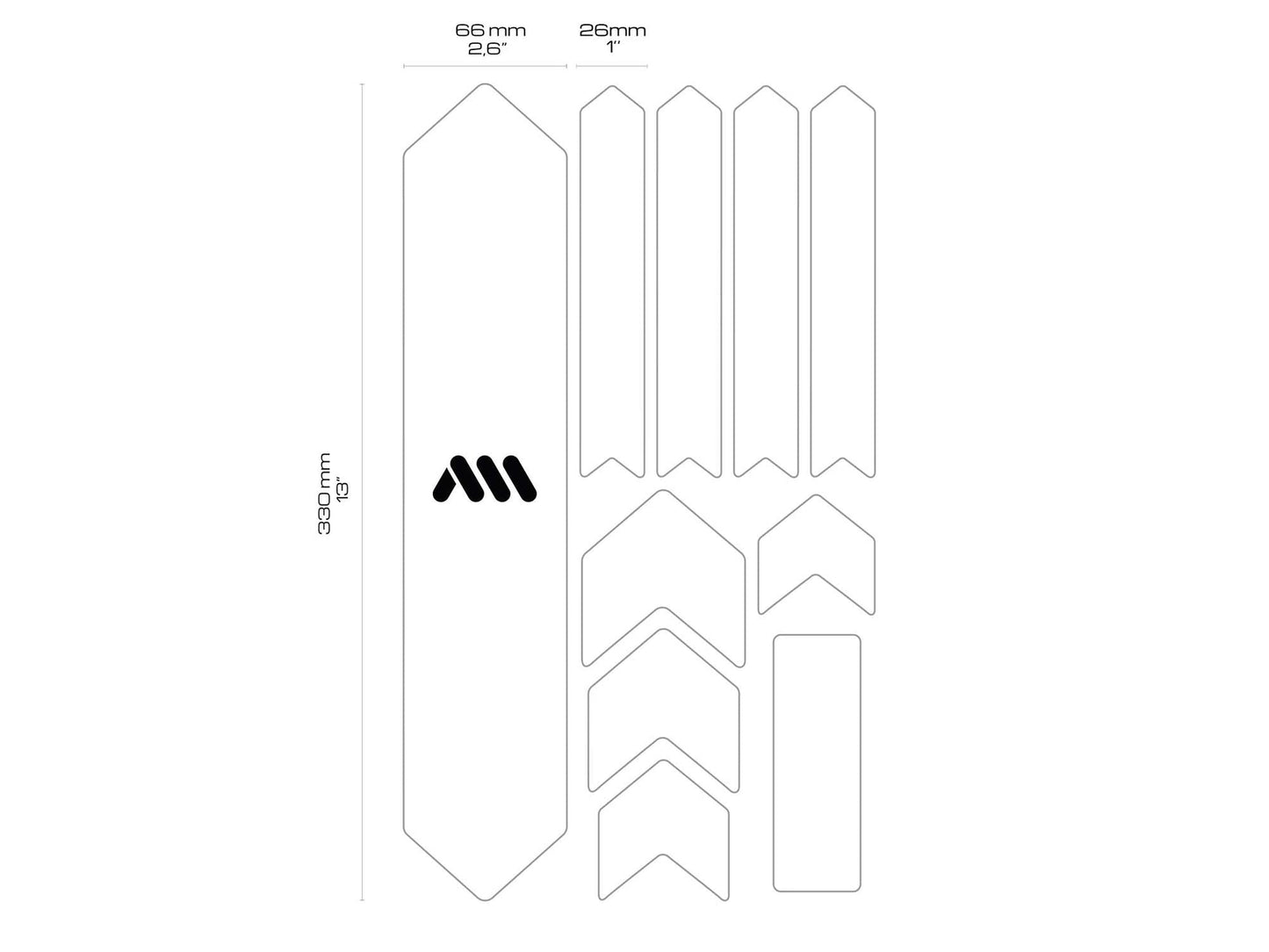 AMS Honeycomb Bike Frame Guard Extra Camo