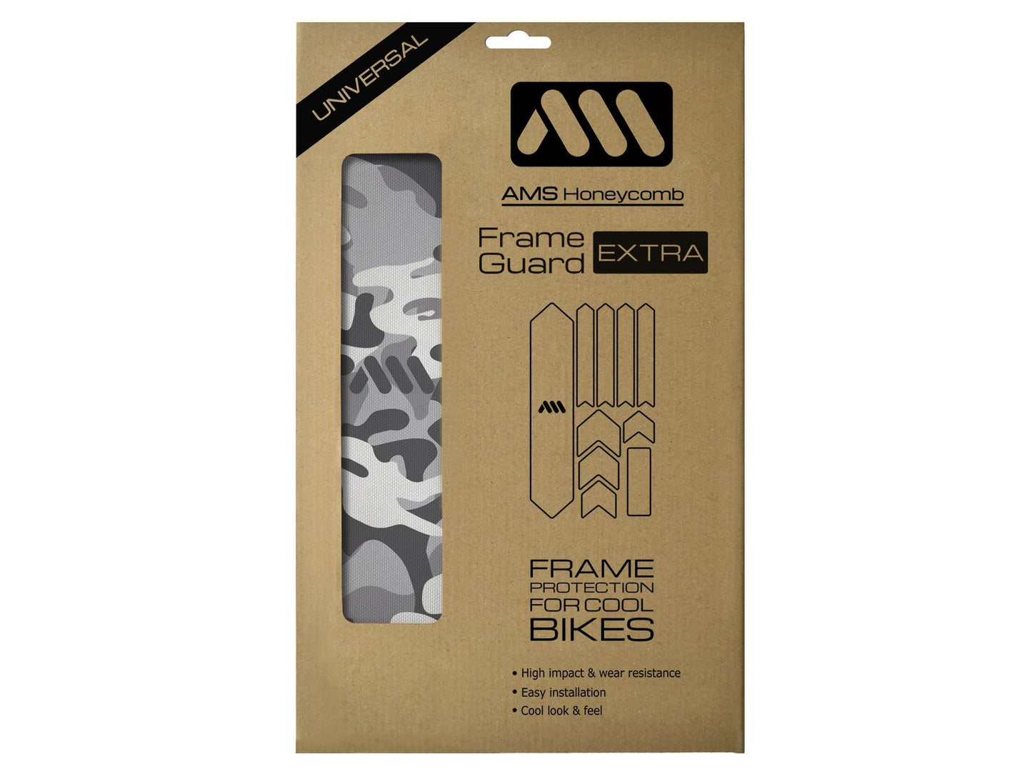 AMS Honeycomb Bike Frame Guard Extra Camo