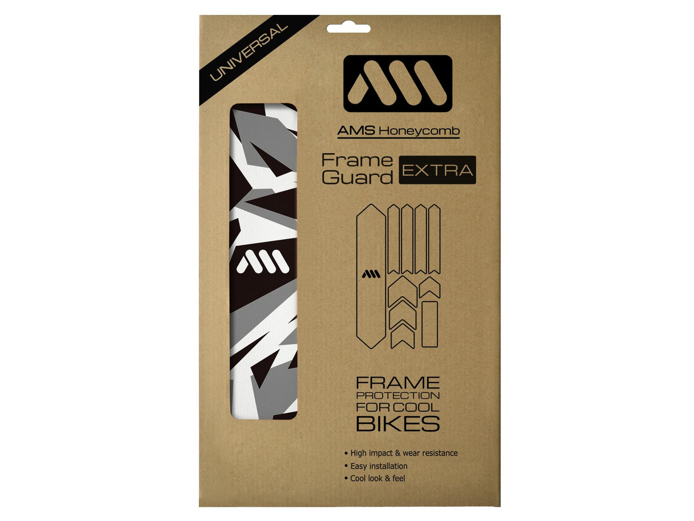 AMS Honeycomb Bike Frame Guard Extra Digital Camo