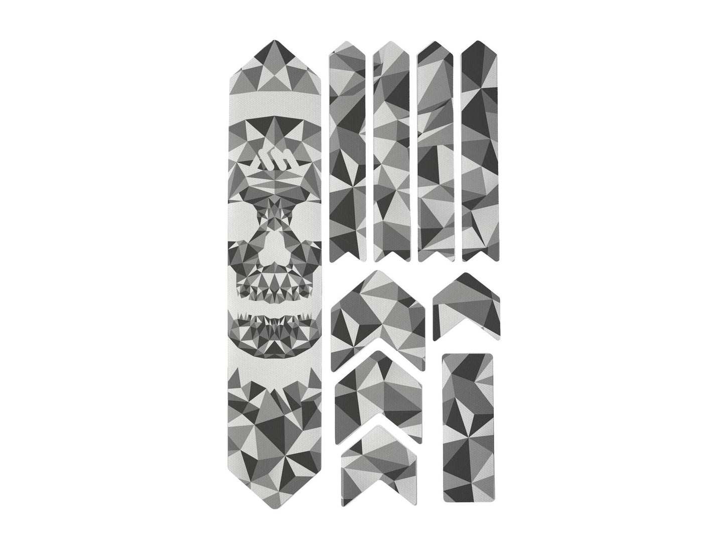AMS Honeycomb Bike Frame Guard Extra SKULL