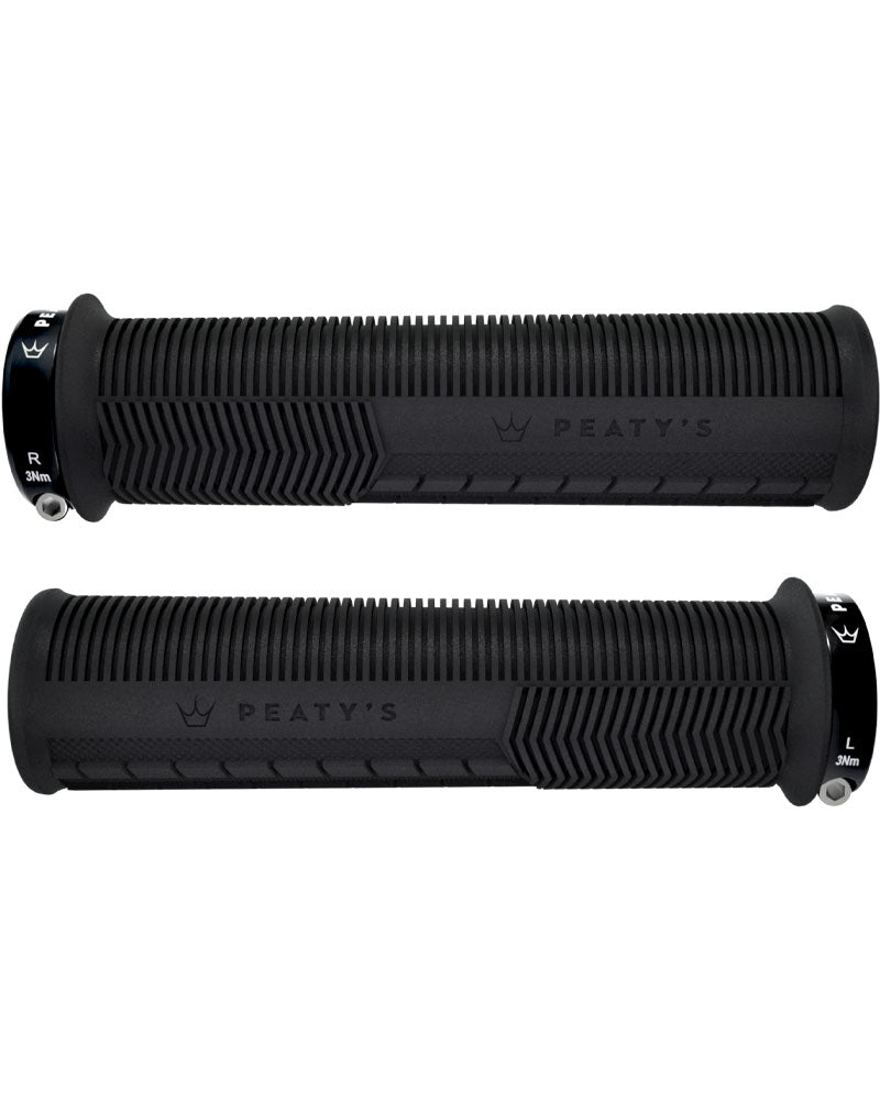 PEATY'S Monarch Lock On handlebar Grips - Mushroom