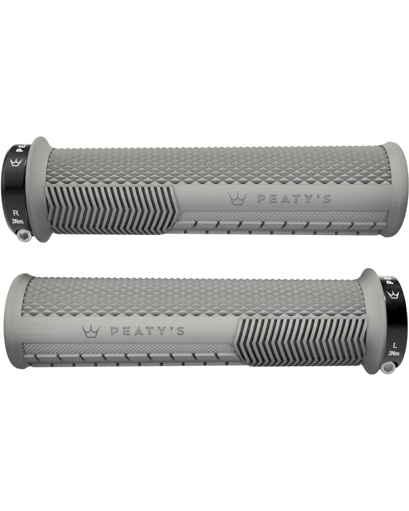 05.3 PEATY'S Monarch Lock On handlebar Grips - Knurl