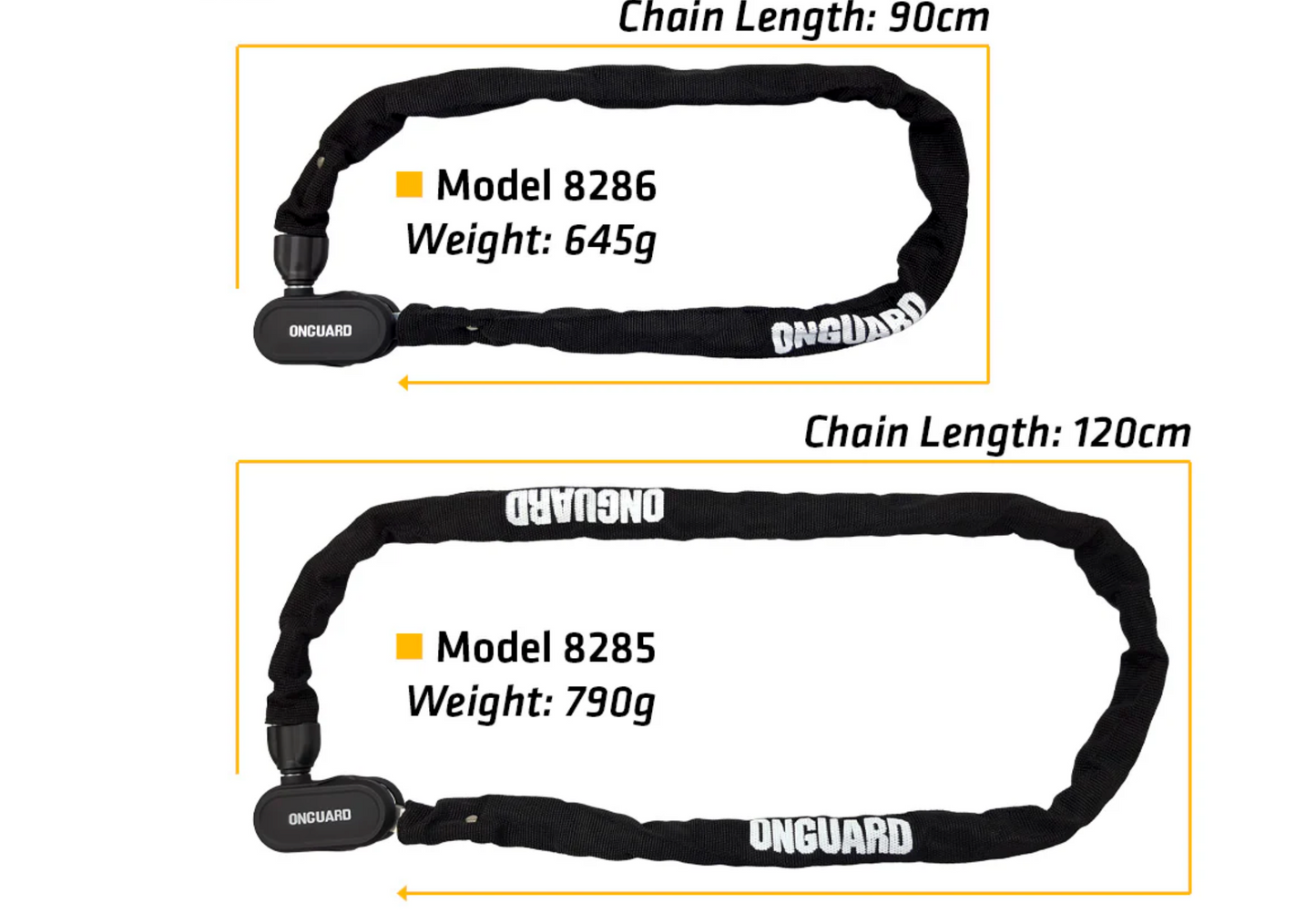 29 ONGUARD Fastlock SeriesOnGuard Fastlock Series / Bicycle Chain Key Lock 8285 / 8286