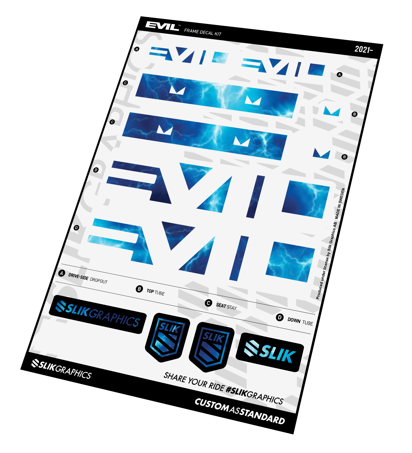 28 FRAME DECALS by SLIK GRAPHICS