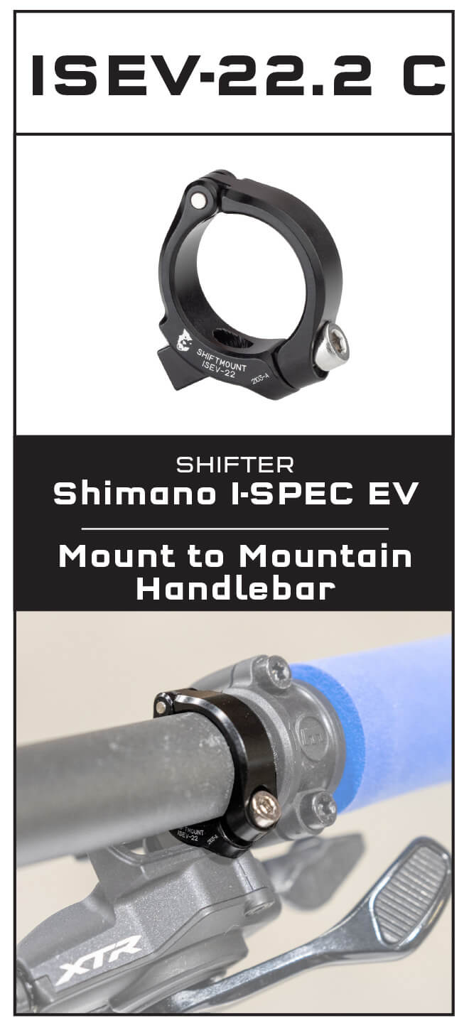 WOLF TOOTH Shiftmount Shimano I-SPEC EV to 22.2mm mount