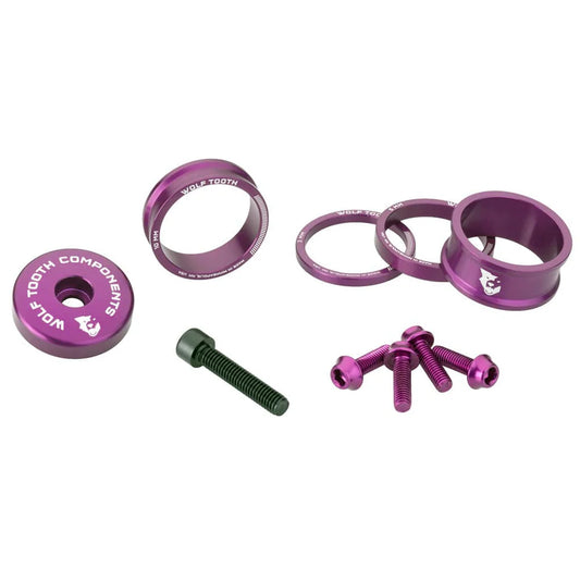 01 WOLF TOOTH Anodized Color Kit with Headset Spacers