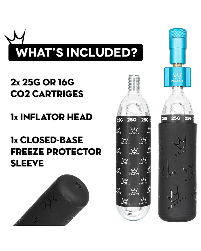 PEATY'S Holeshot CO2 Tire Inflator Kit