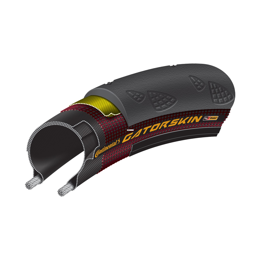 15 Continental Tire Gator Hardshell Black Edition Foldable | 700c black