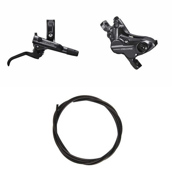 SHIMANO DEORE Brake (Kit) BRM6120KTBLM6100 Right / rear Resin without fin Without adapter 1700 (black)