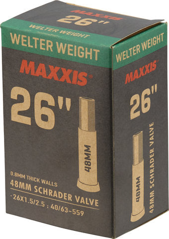 17.2 MAXXIS Welter Weight Inner Tube 26" SCHRADER VALVE