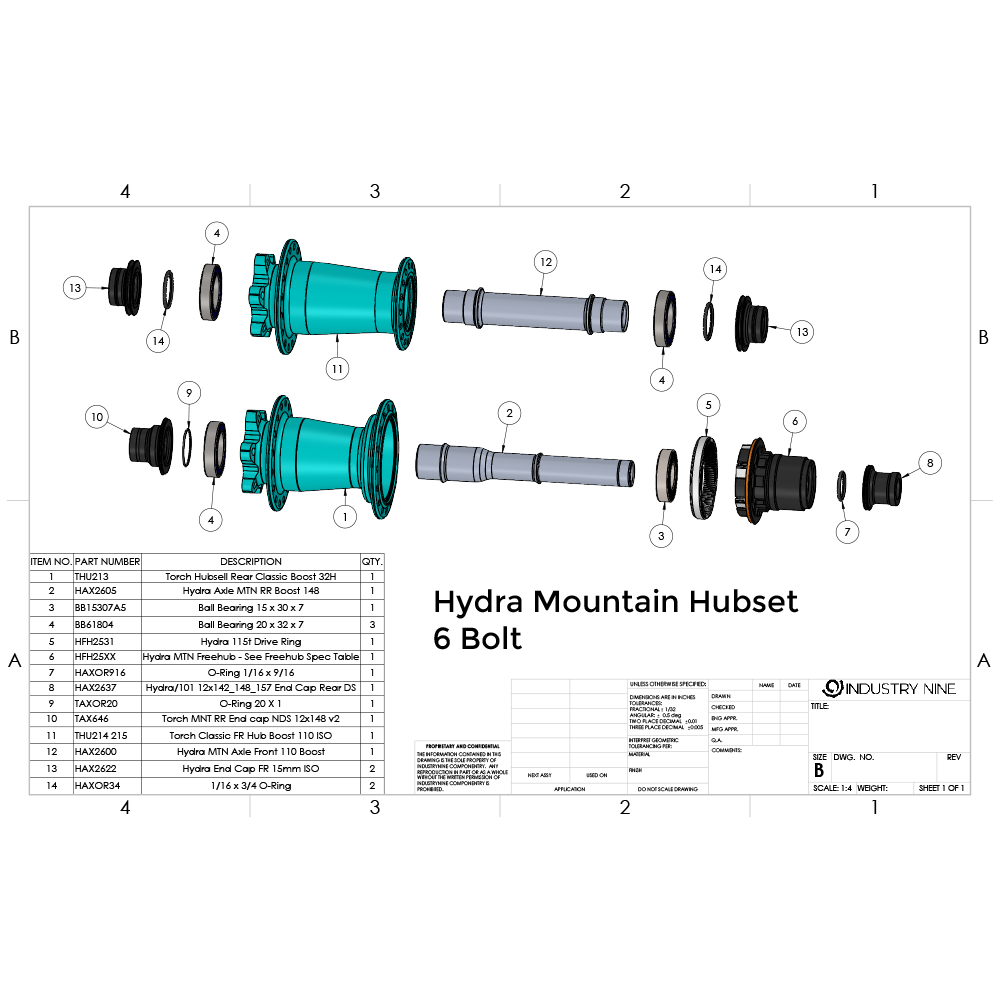INDUSTRY NINE Hub Bearings