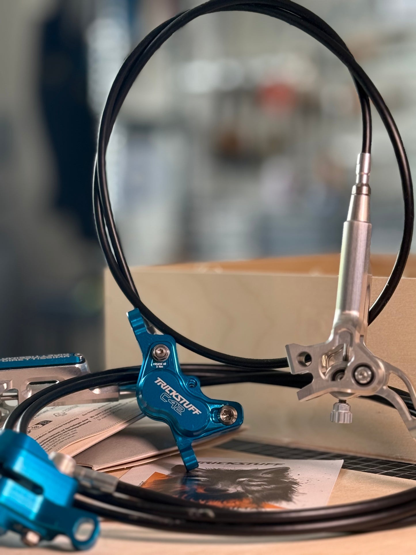 TRICKSTUFF DIRETTISSIMA BRAKESET F&R SPECIAL EDITION BLUE