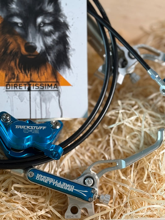 TRICKSTUFF DIRETTISSIMA BRAKESET F&R SPECIAL EDITION BLUE