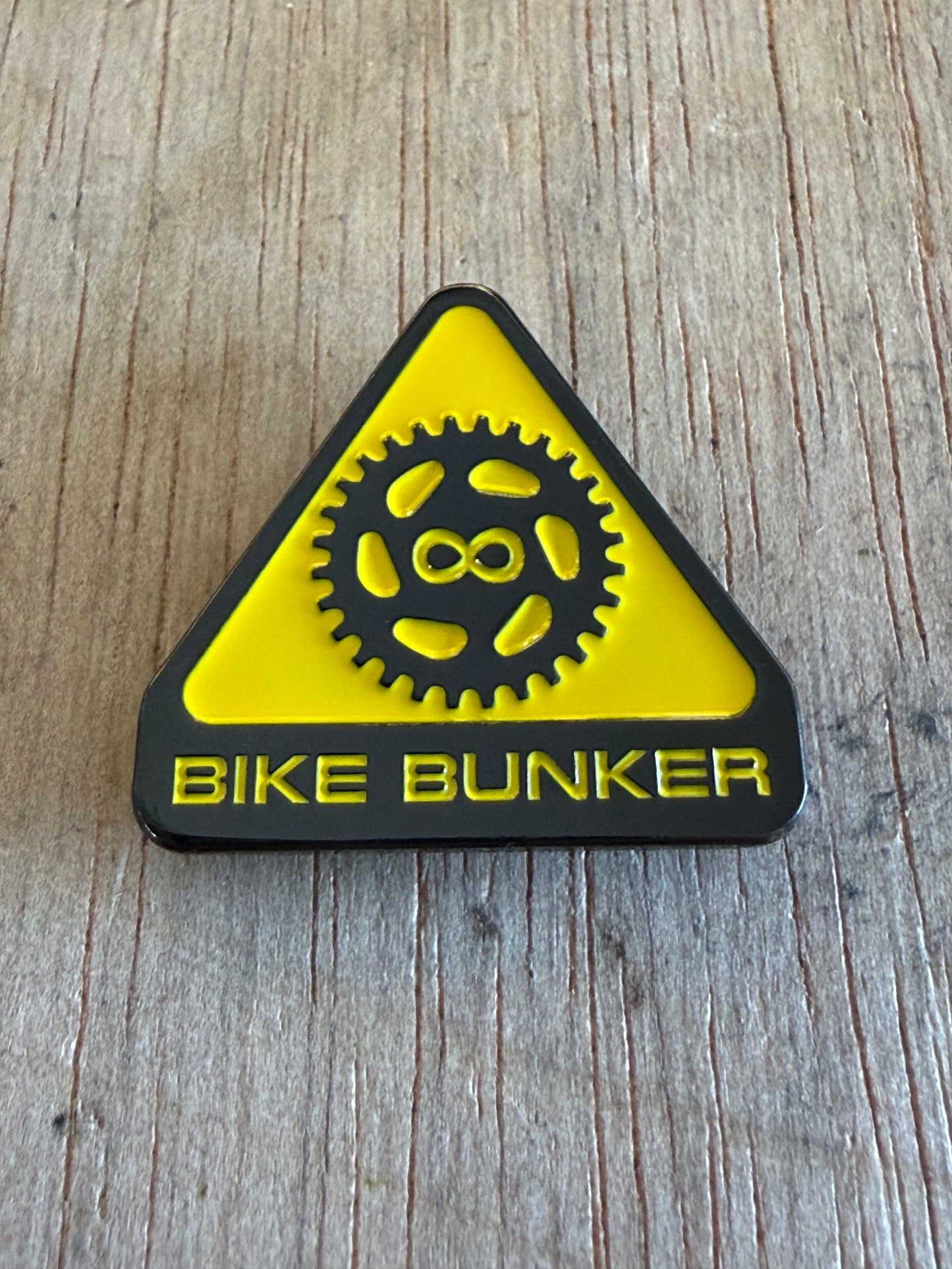 00 Bike Bunker Magnetic Enamel Pin