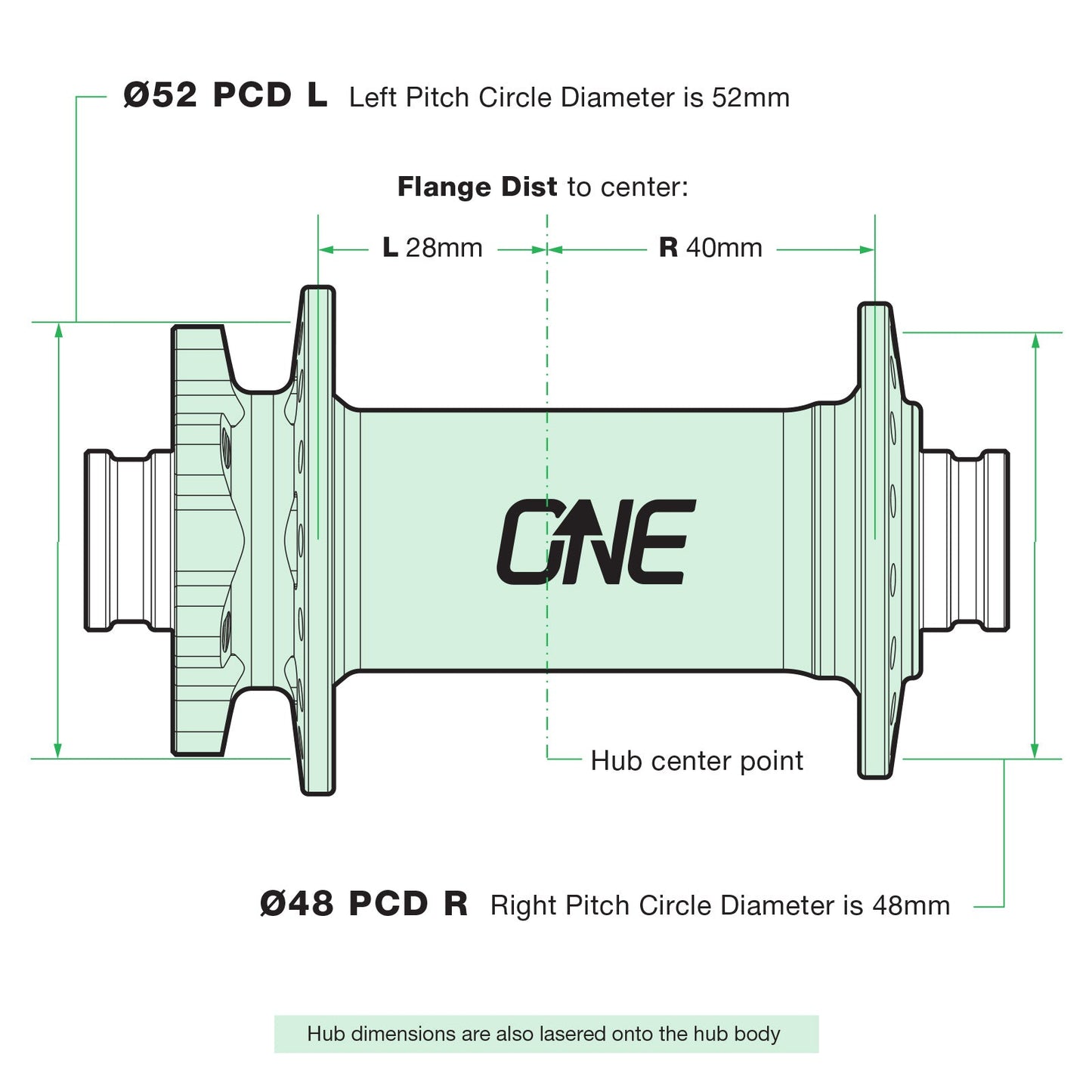 12 ONEUP Front Hub