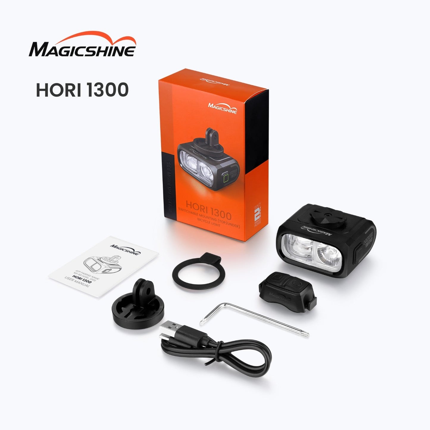 20.12 Magicshine Hori 1300 Lumens Dual Beam Bicycle Light