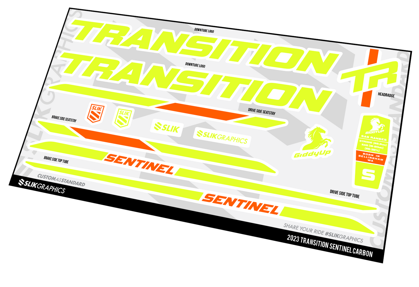 28 FRAME DECALS by SLIK GRAPHICS