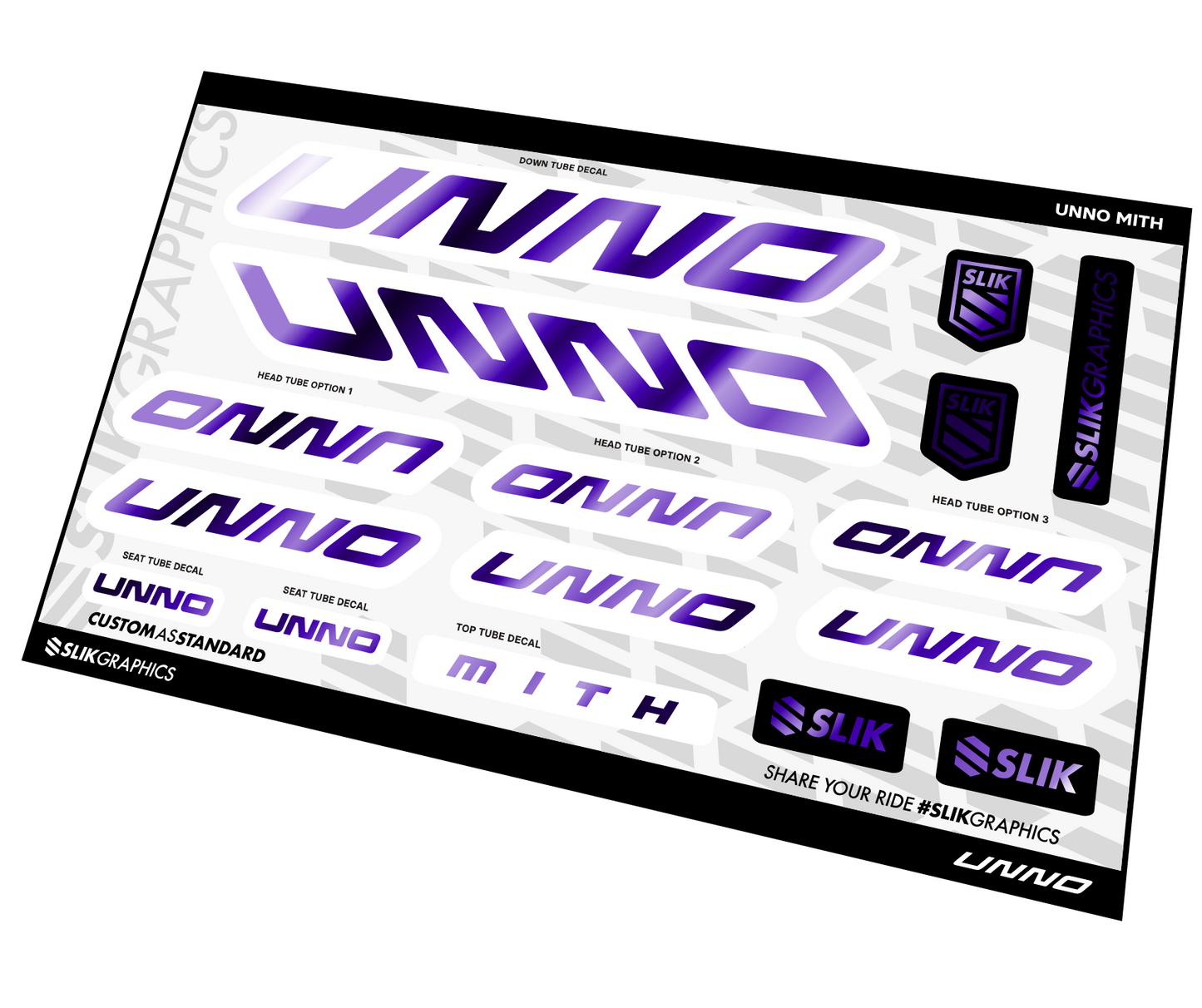 28 FRAME DECALS by SLIK GRAPHICS