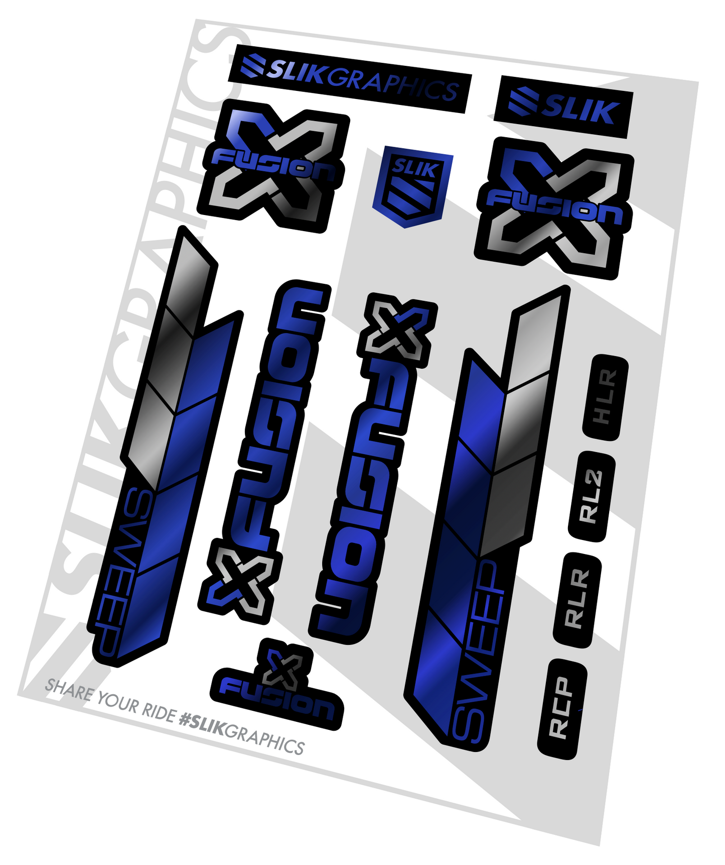 FORK DECALS by SLIK GRAPHICS