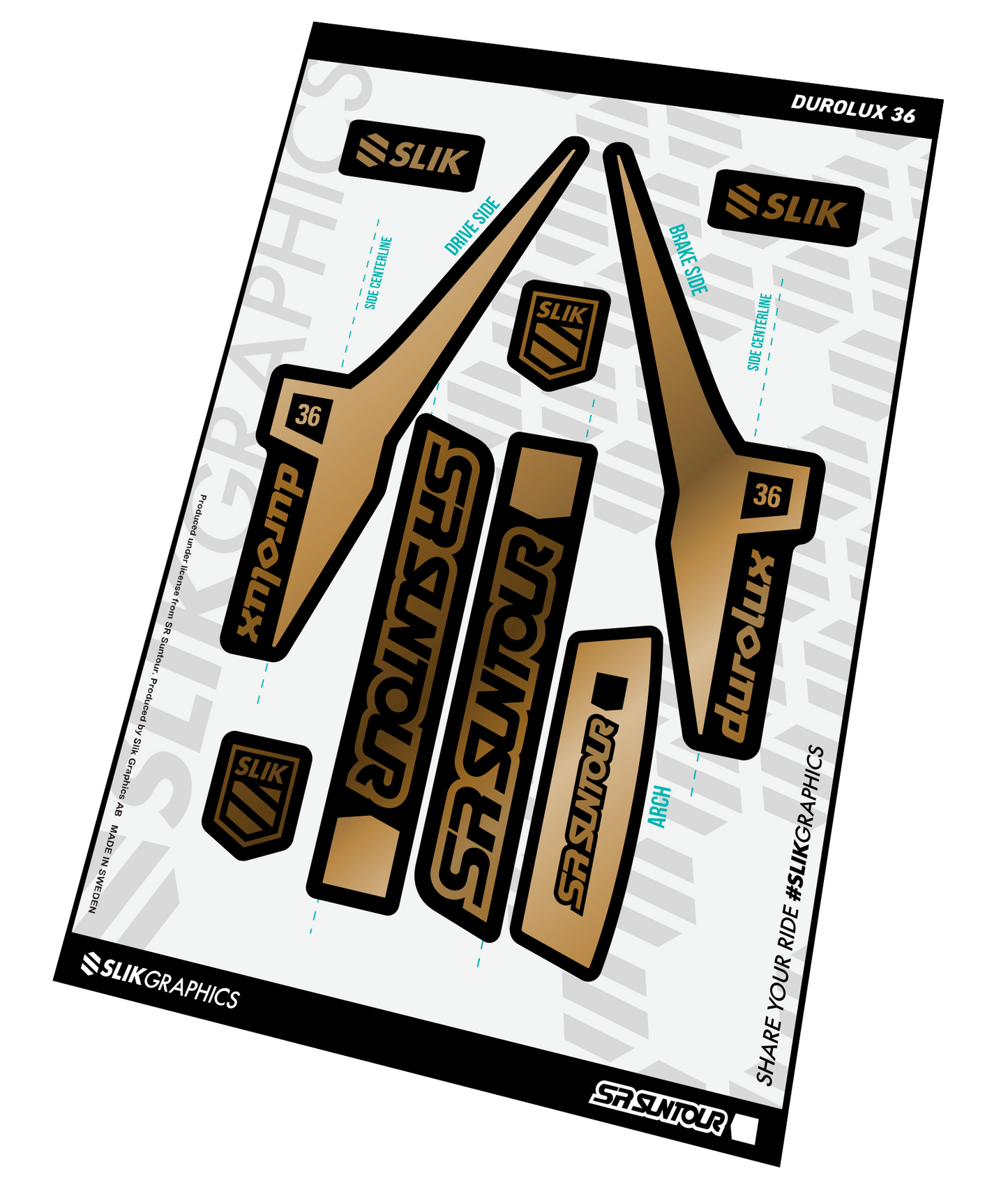 FORK DECALS by SLIK GRAPHICS