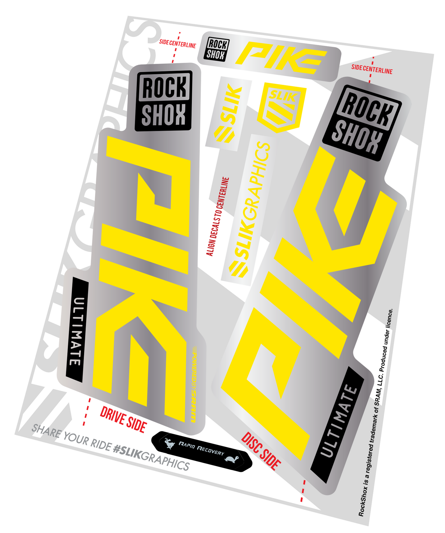 FORK DECALS by SLIK GRAPHICS