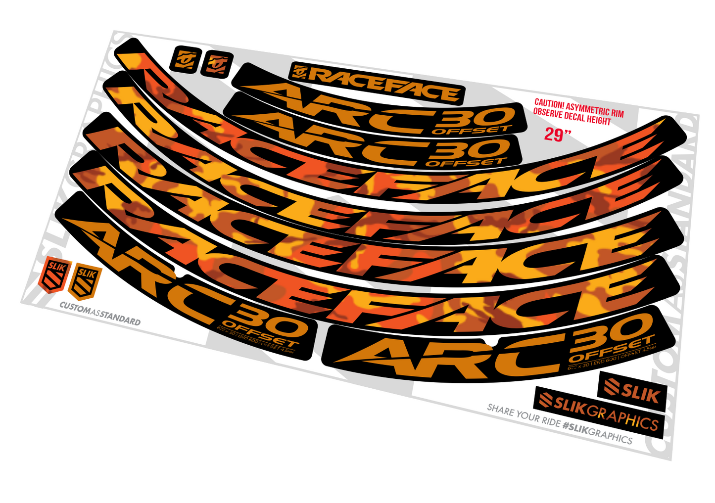 28 RIM DECALS by SLIK GRAPHICS