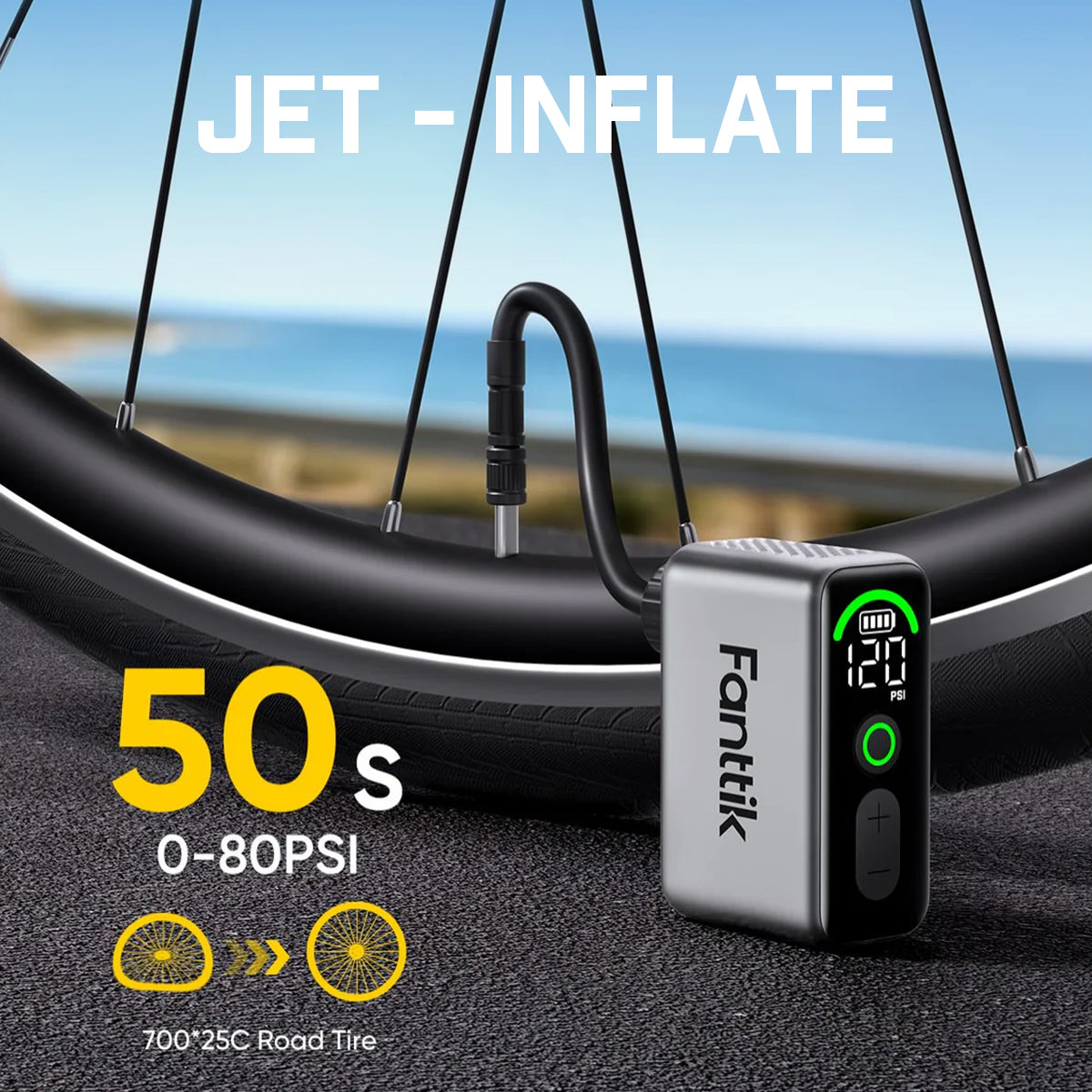 20 Fanttik X10 Ace Mini Bike Pump
