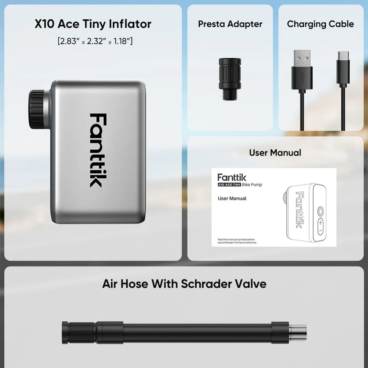 20 Fanttik X10 Ace Mini Bike Pump