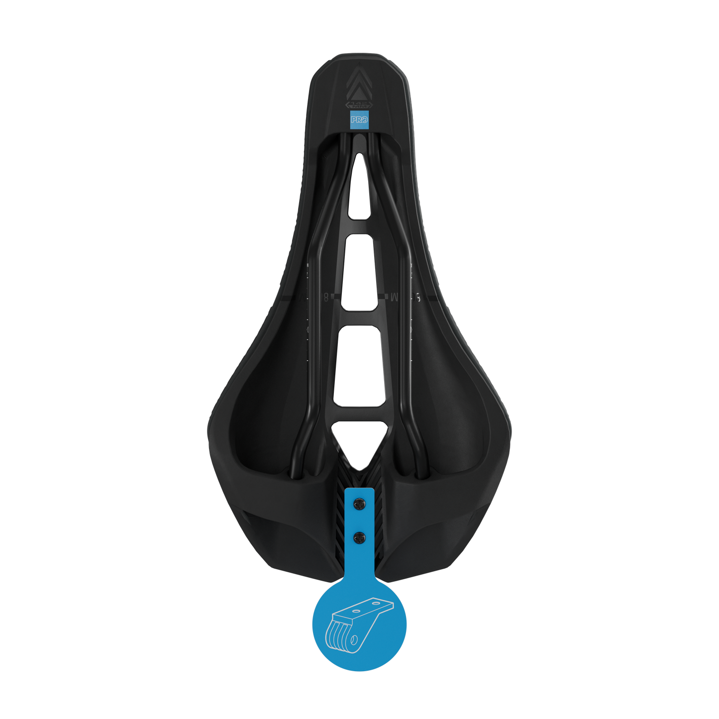 07.6 PRO Saddle Stealth 3D Performance Black (stainless steel rail)